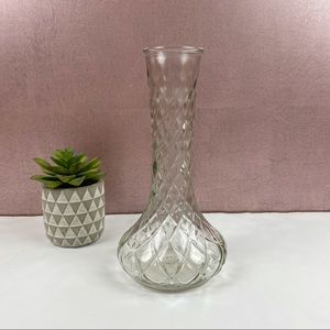 Hoosier Glass Clear Flower Vase